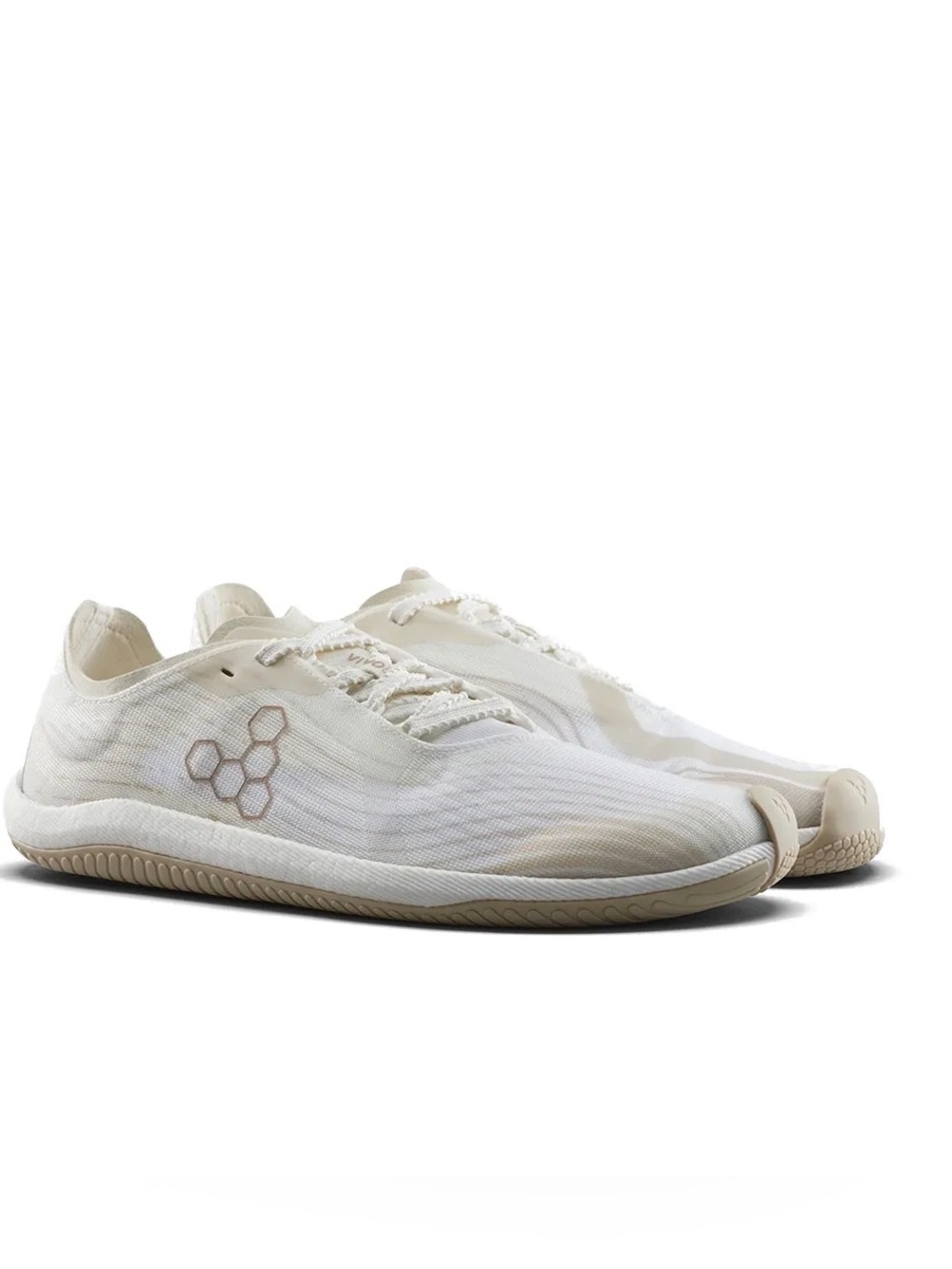 Vivobarefoot Primus Flow road-running shoes coconut cream lightweight mesh SZ 45
